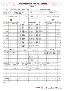 公式記録 - なでしこリーグ