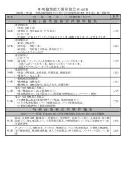 中央職業能力開発協会発行図書