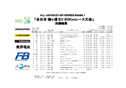 決勝 - JEVRA 日本電気自動車レース協会