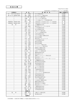 2. 役員名簿 - 日本缶詰協会