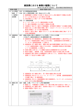 建設業における事業の種類について
