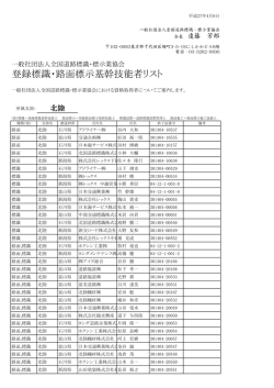 北陸 - 一般社団法人 全国道路標識・標示業協会