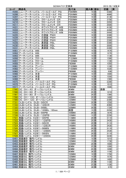 SOWA701定価表 2015/05/18改正 コード 商品名 色寸法 箱入数 単位