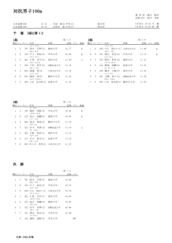 対抗男子100m - 中央大学陸上競技部