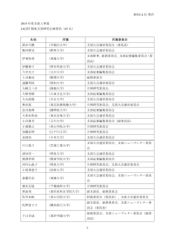 2015-16年度支部組織・委員 - JACET関東支部 トップページ