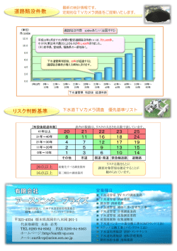 道路陥没とリスク判断基準