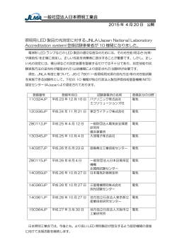 JLMA 一般社団法人日本照明工業会