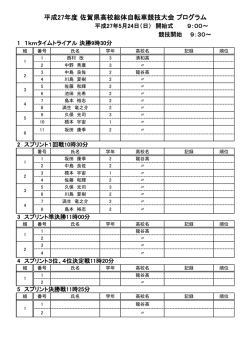 自転車役員・組合せ
