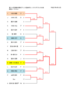 第24回鴻巣市硬式テニス協会杯ミックスダブルス大会 順位トーナメント 6