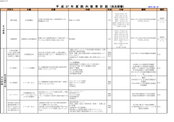 平 成 27 年 度 院 内 教 育