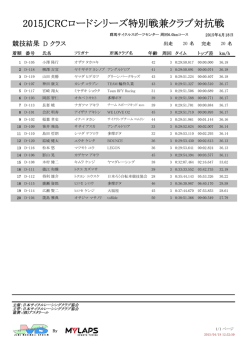 Dクラス - JCRC 日本サイクルレーシング協会