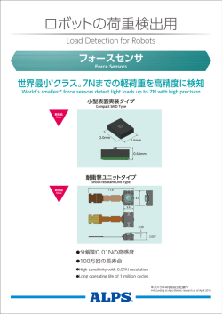 ロボットの荷重検出用