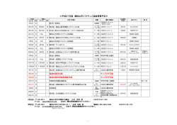 ① 福知山市ソフトテニス協会事業スケジュール