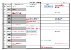 2015年4月～ K.F.A予定表