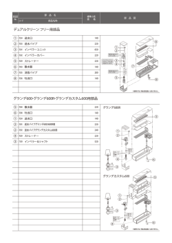 デュアルクリーン フリー用部品 ⑥ ⑧ ⑤ ① ② ③ ④ ⑦ グランデ600