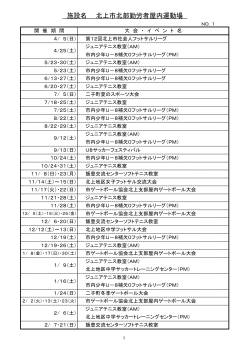 北部屋内運動場・村崎野勤労者体育館