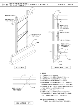 ⑫ 大壁 構造用合板 直張り 上下あき 裏桟なし