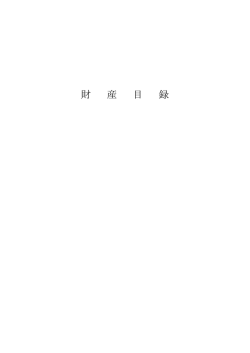 一般会計財産目録