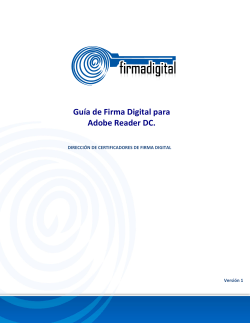 Gu&iacute;a para firmar Adobe Reader