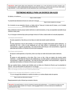 Testimonio Modelo - TexasLawHelp.org