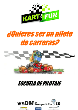 ¿Quieres ser un piloto de carreras? de carreras?