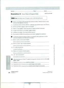 Gramática A Future Tense of/rregular Verbs