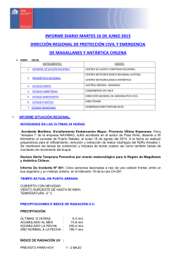 Informe Diario ONEMI MAGALLANES 16.06.2015