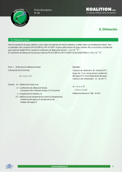 ficha de dilataci&oacute;n