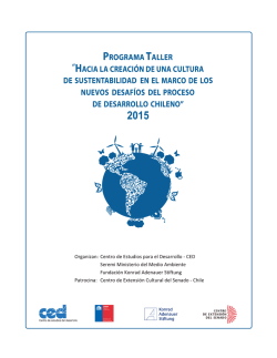 Programa Taller de Sustentabilidad 2015