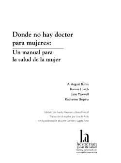 Donde no hay doctor para mujeres: