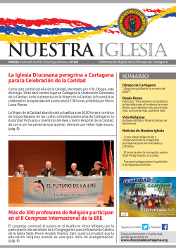 Nuestra Iglesia 165 - Diócesis de Cartagena