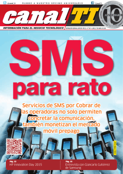 Servicios de SMS por Cobrar de las operadoras no solo