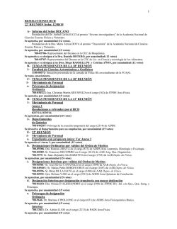 Resoluciones HCD - Facultad de Ciencias Exactas