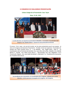 X CONGRESO DE EXALUMNOS PRESENTACIÓN