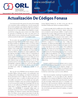 pág. - Sociedad Chilena de Otorrinolaringología