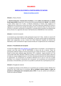 Artículo 1. - Club Deportivo PODIUM
