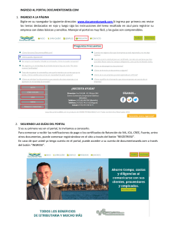 INGRESO AL PORTAL DOCUMENTOSWEB.COM 1. INGRESO A