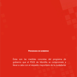 el programa - PSOE Montilla