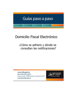 Domicilio Fiscal Electr&oacute;nico