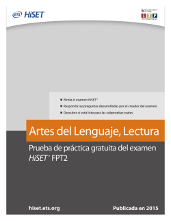 HISET PRACTICE TEST READING 14AS