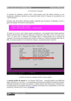 Mini curso de uso de Software Libre Sistemas GNU/Linux