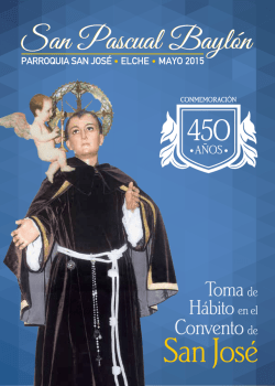 Programa SAN PASCUAL - Ayuntamiento de Elche
