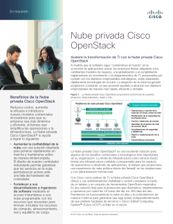 Cisco OpenStack Private Cloud At-a