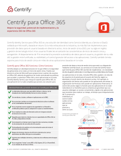 Centrify para Office 365
