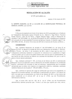 ¡ª~~~í°cai~eres - Municipalidad Provincial de Mariscal Cáceres