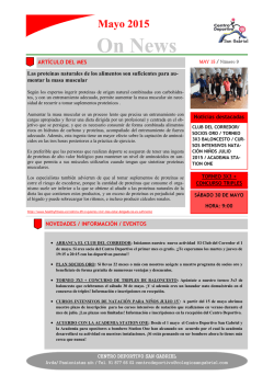 On News - Centro Deportivo San Gabriel