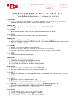 DVB 310 T, DVB 310 T CI, DVB 310 S, DVB 310 S CI