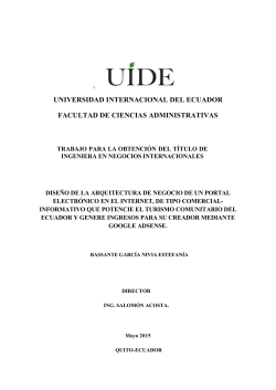 Proyecto de Titulación - Repositorio Digital UIDE