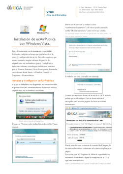 Guía de instalación Windows Vista (ucAirPublica)