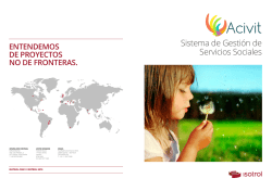 Dossier Acivit - Sistema de Gesti&oacute;n de Servicios Sociales